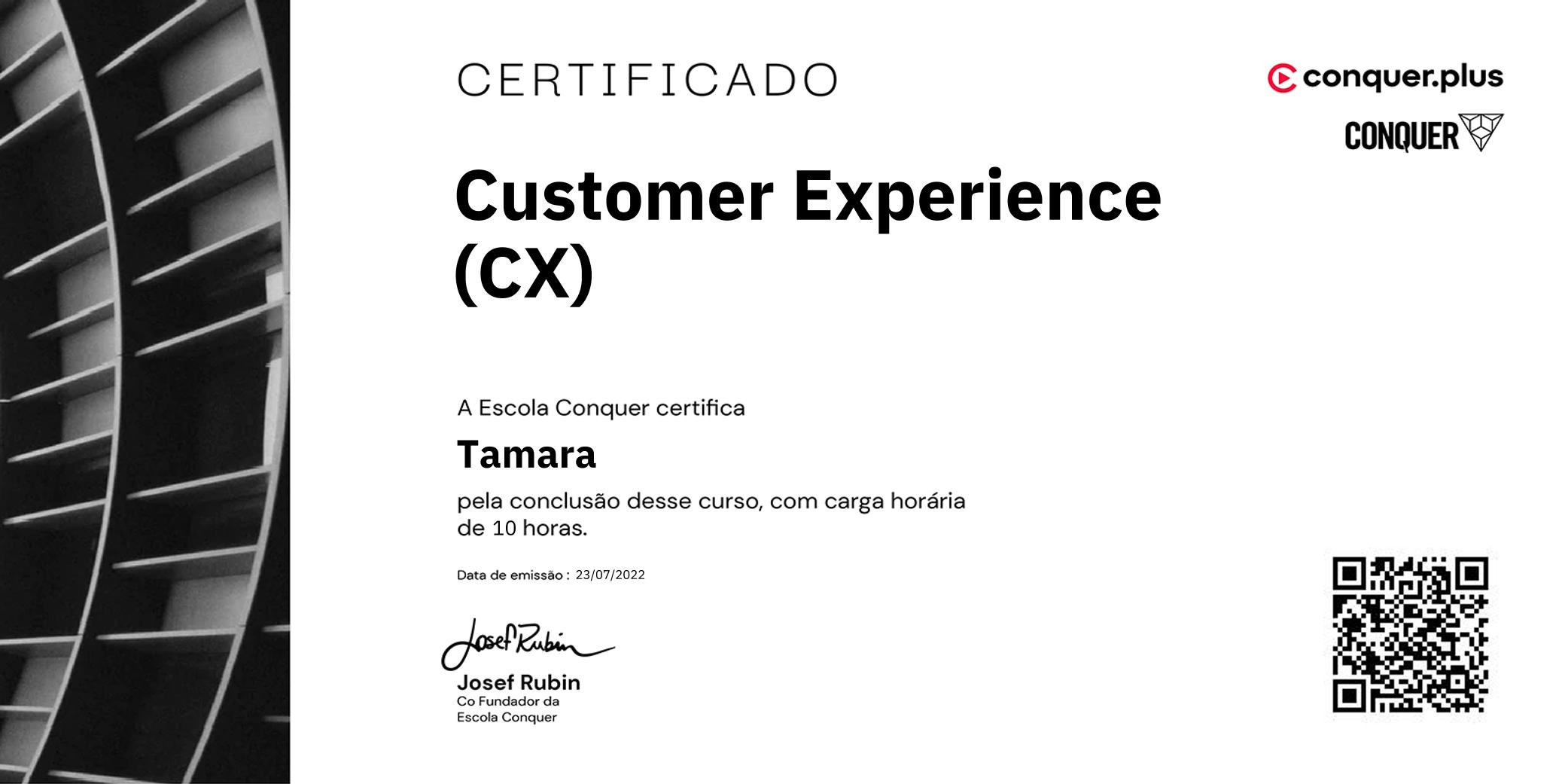 Certificado de Customer Experience (CX)